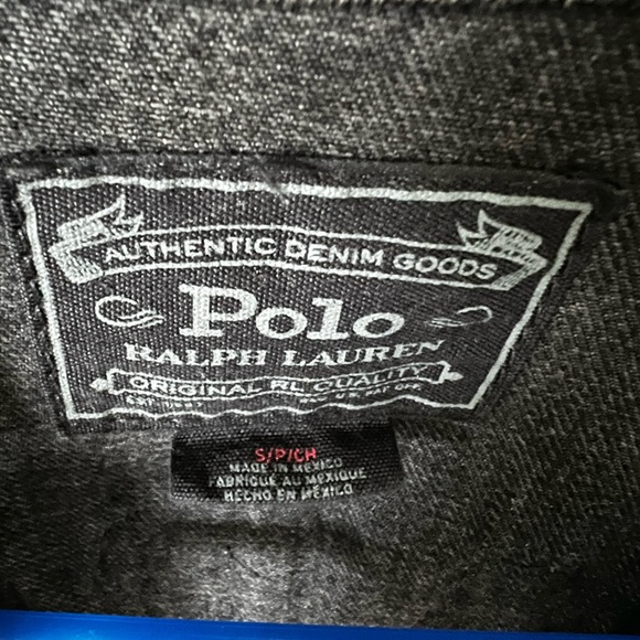 Polo Denim Varsity Jacket (men’s small) - Picture 3 of 3